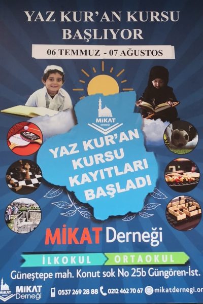 Güngören Yaz Kur'an Kursu